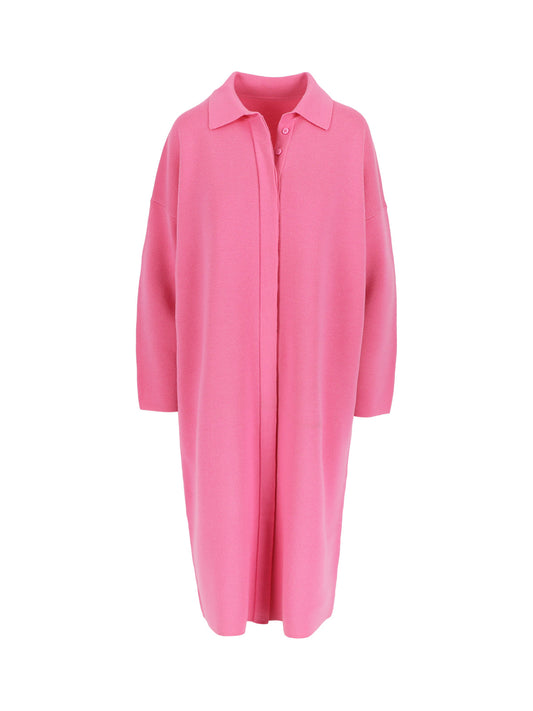 COLLARED LONG SLEEVE DRESS - ARCHIVE