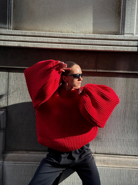 BALLOON FISHERMAN CREW NECK