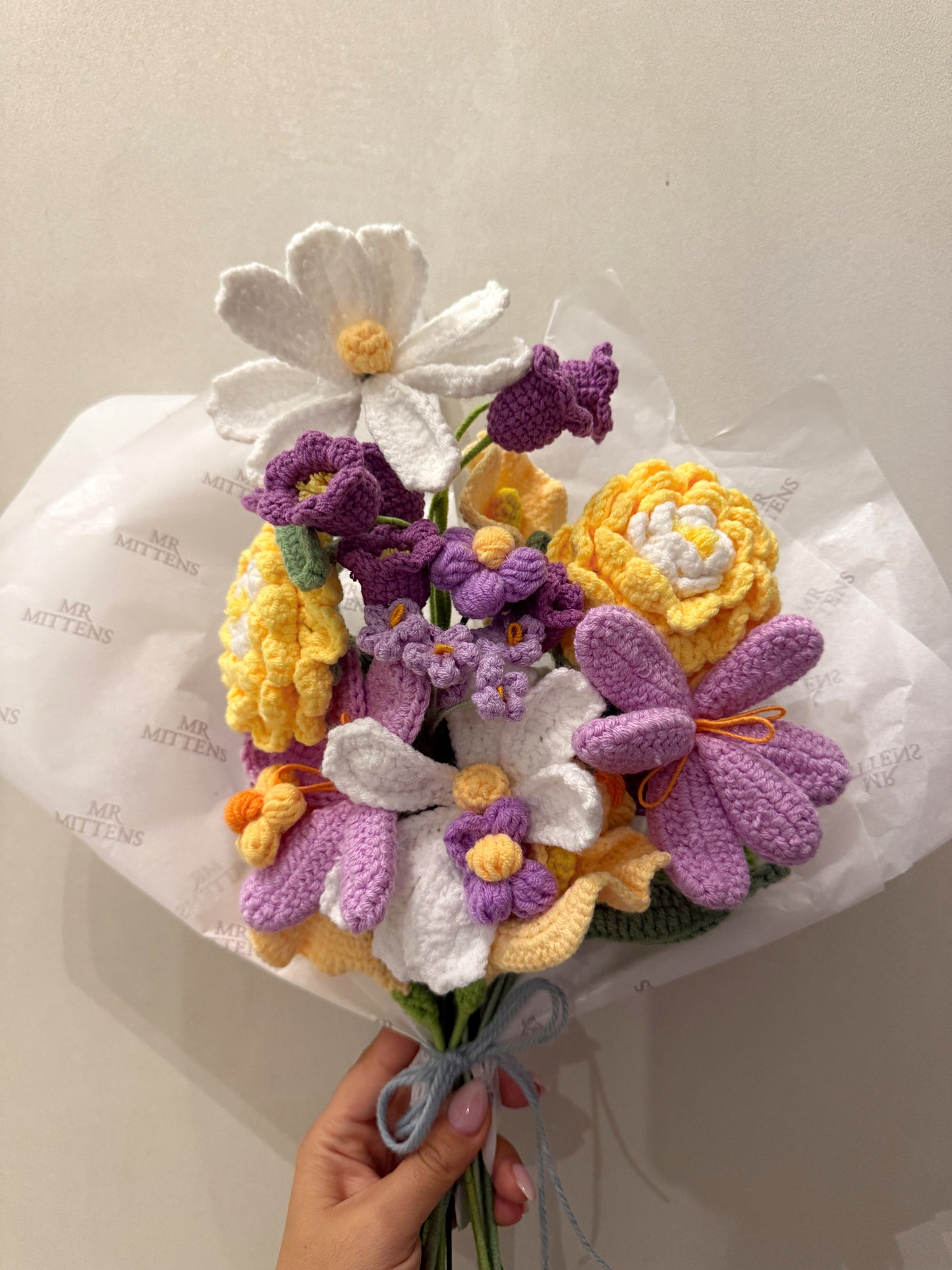 Flowers large purple and yellow option 3