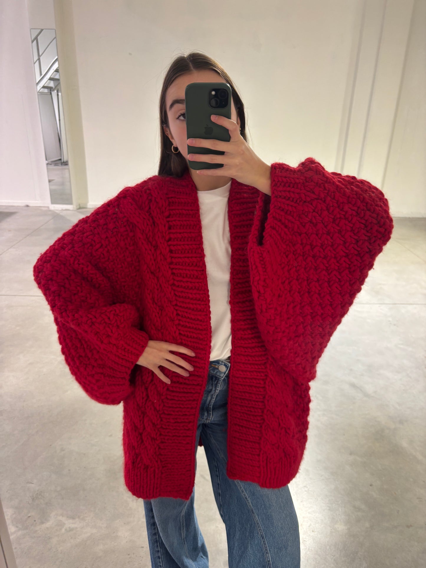 DIAMOND CHUNKY CARDIGAN - ARCHIVE