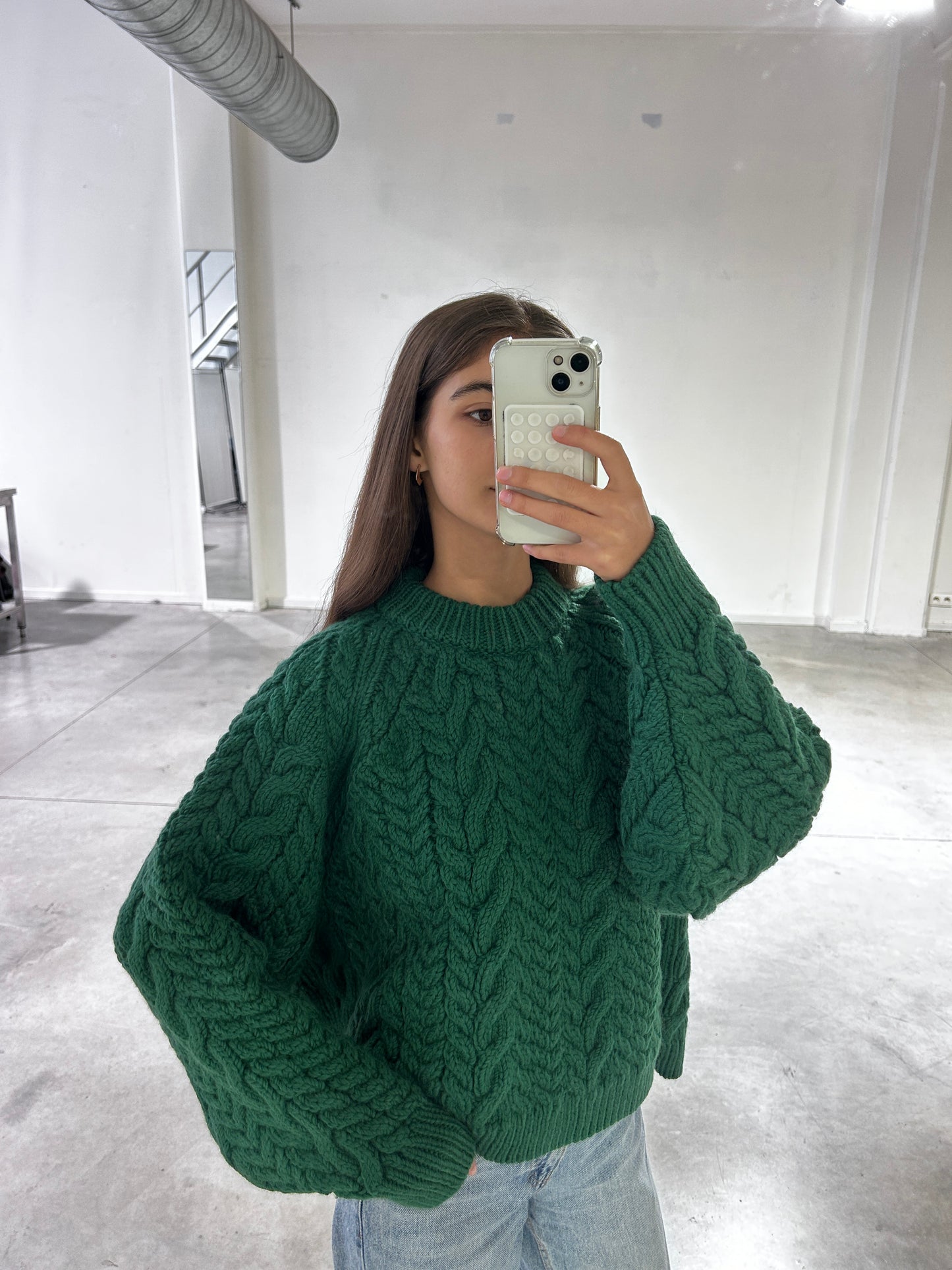 CABLE BRAIDED CREW NECK - ARCHIVE