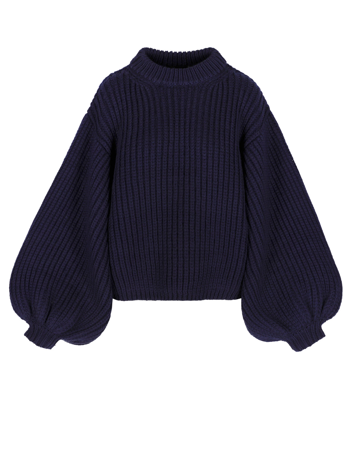 LORELEI FISHERMAN BALLOON CREW NECK JUMPER