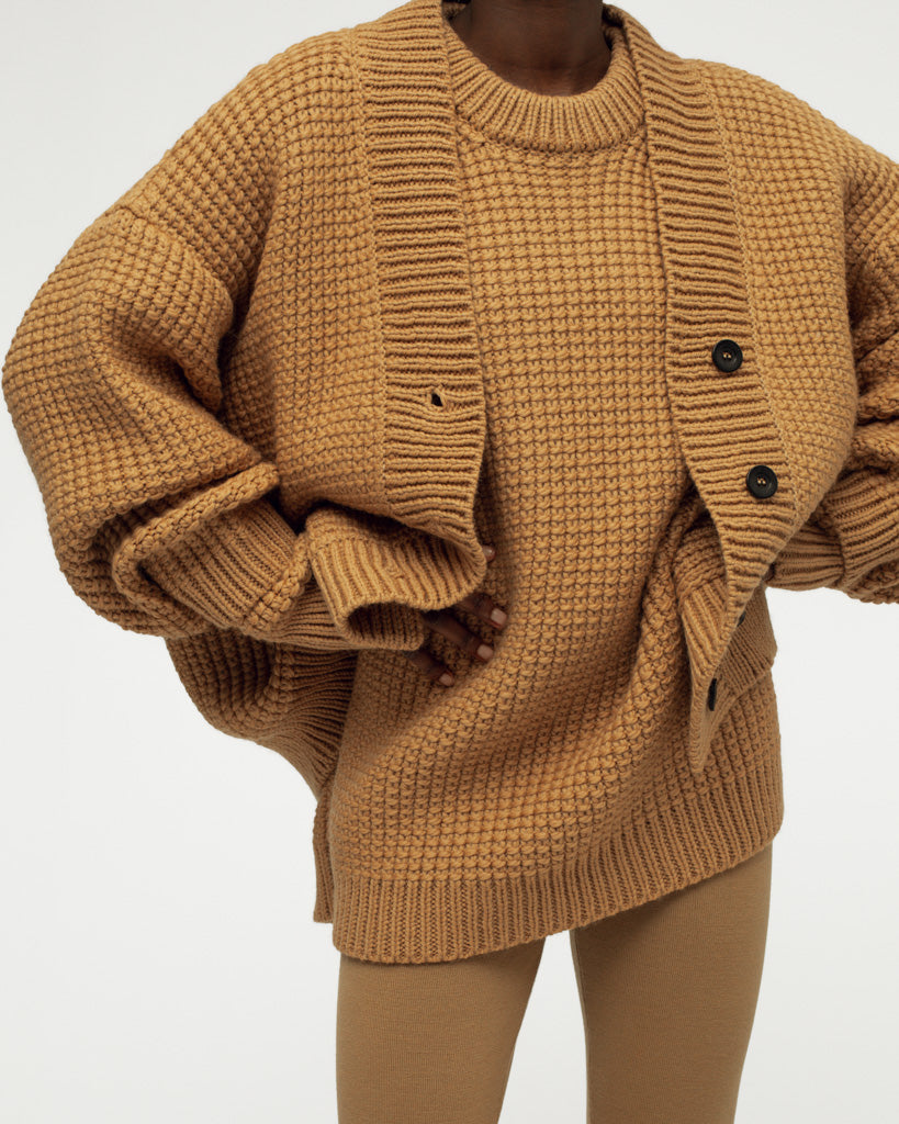 VEENA JUTE CARDIGAN- ARCHIVE