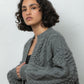 wool cardigan knitted winter Mr Mittens grey charcoal