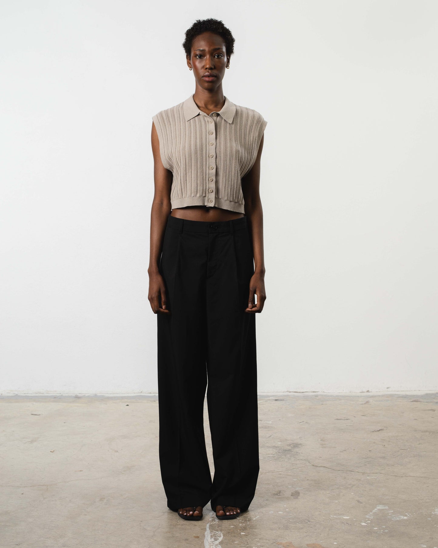 THEO LACE POLO TOP - ARCHIVE