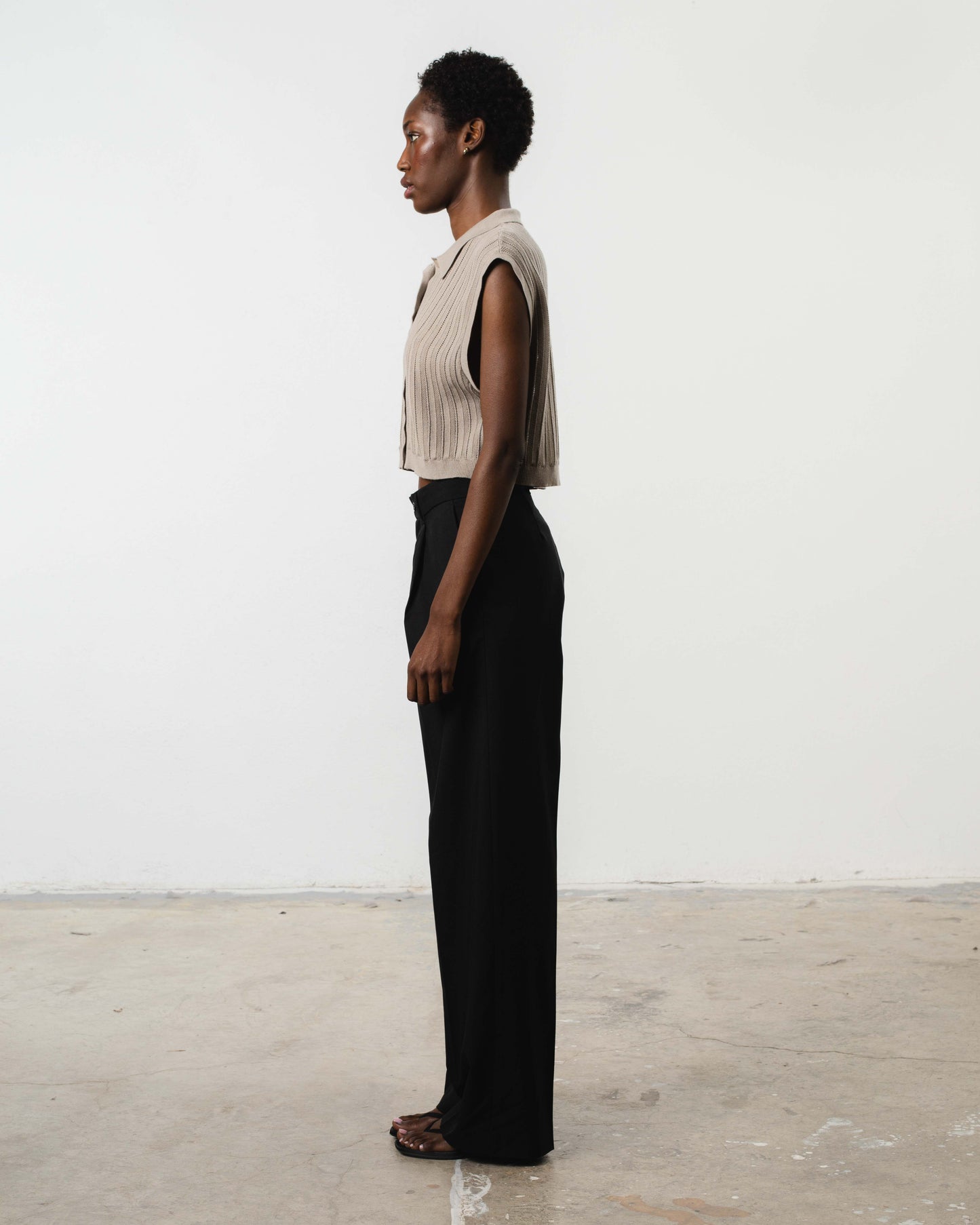 THEO LACE POLO TOP - ARCHIVE