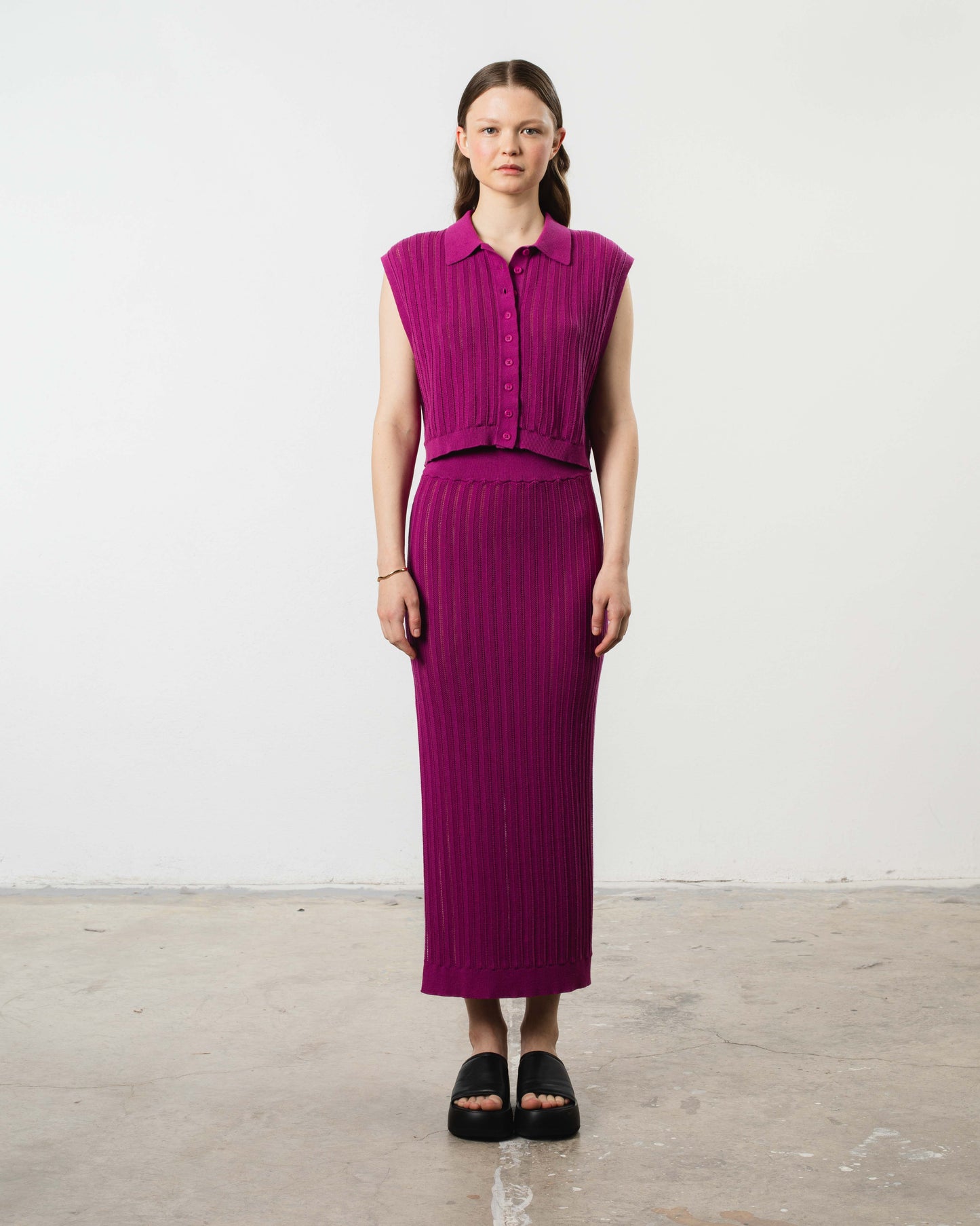 THEO LACE POLO TOP - ARCHIVE