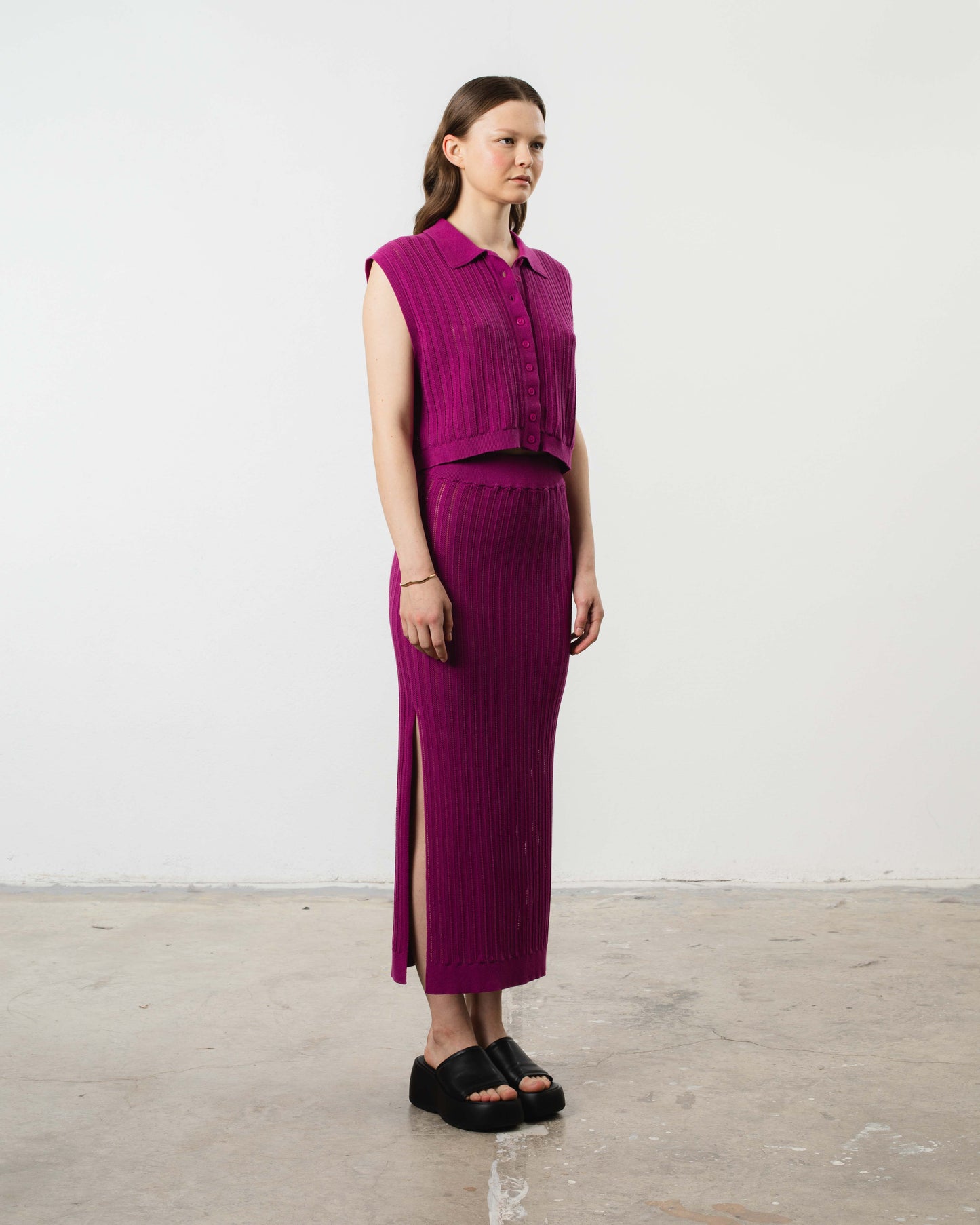 THEO LACE POLO TOP - ARCHIVE