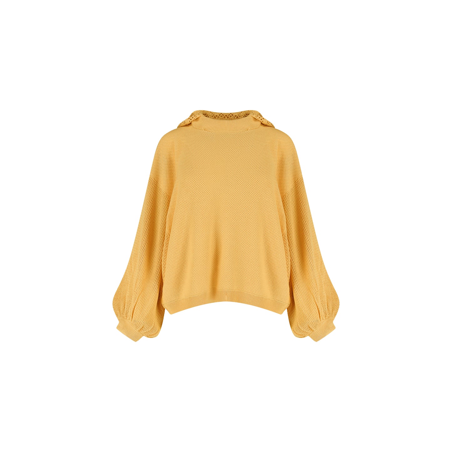Bonnie Crochet Hood Jumper