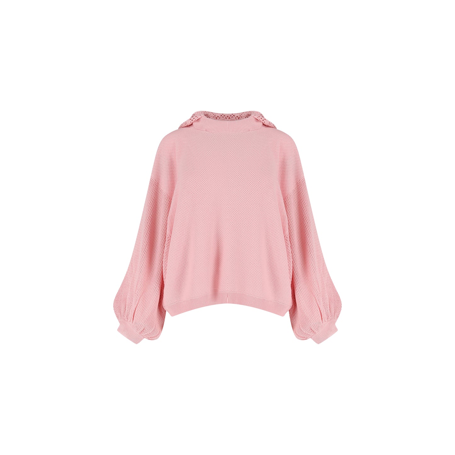 Bonnie Crochet Hood Jumper