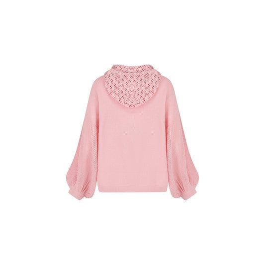 Bonnie Crochet Hood Jumper
