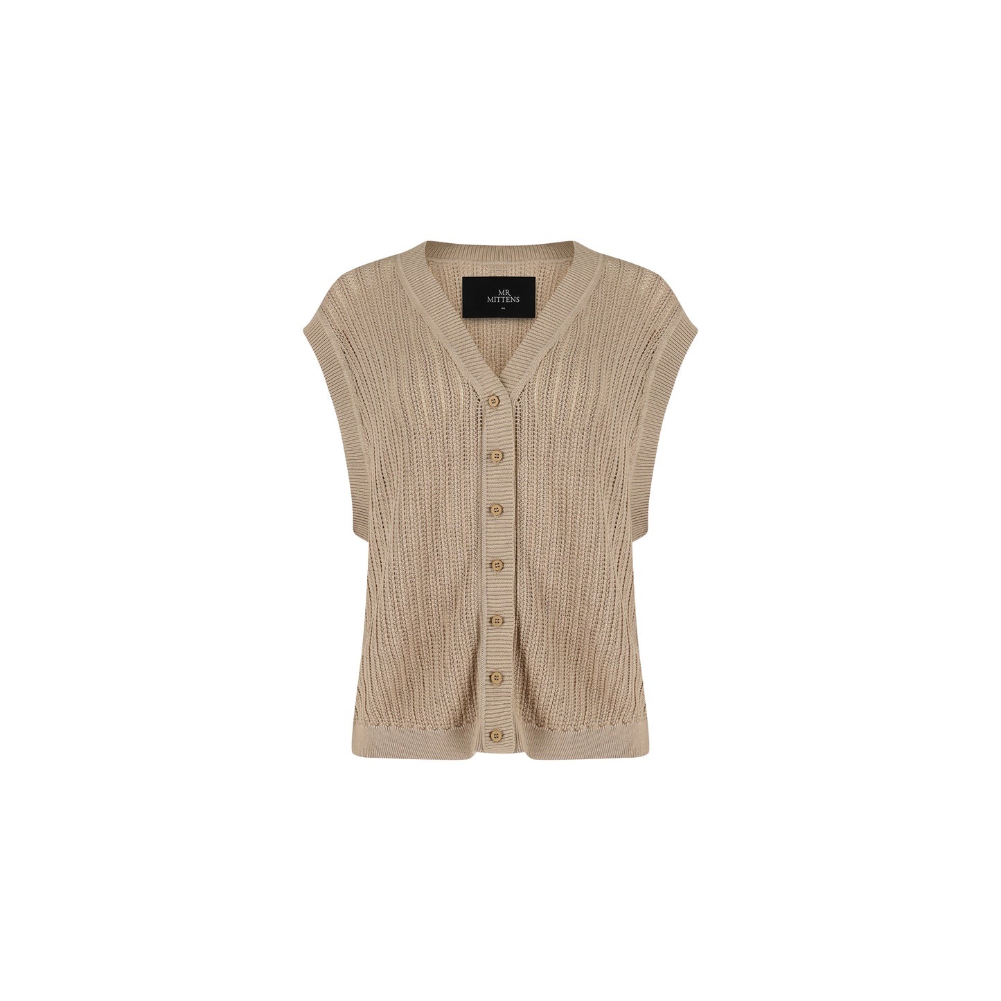 Berenice Buttoned Lace Knit Vest