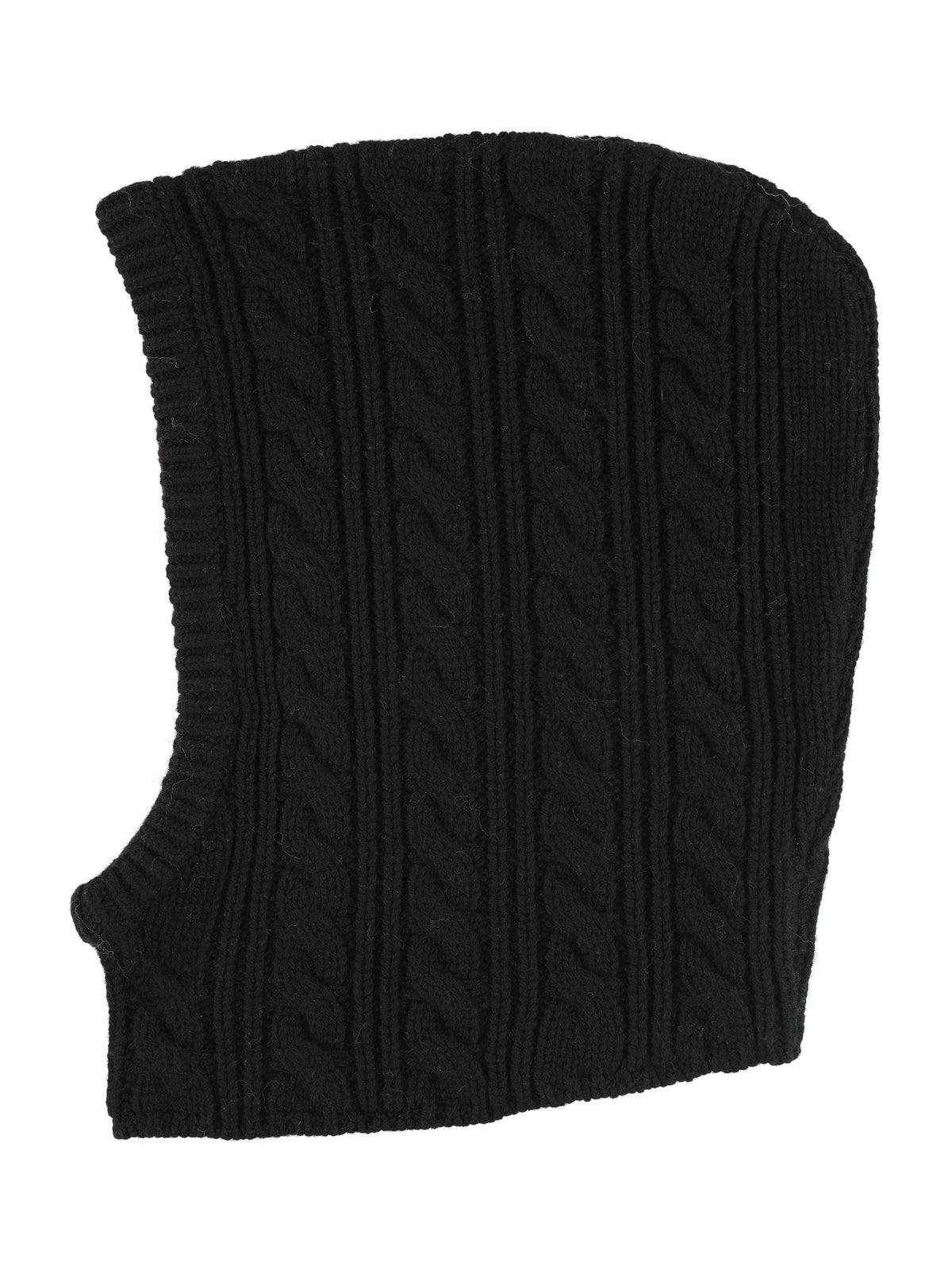 balaclava cap cashmere wool mix mr mittens black