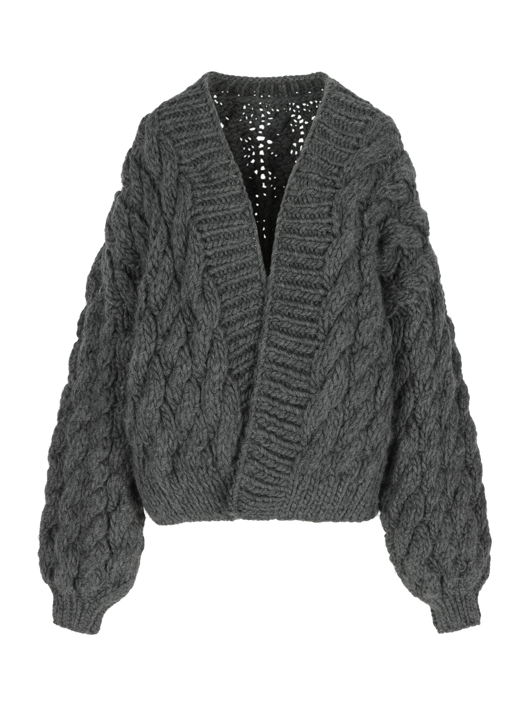 Mr Mittens Chunky Grey Cardigan Sweater Bibi Cardigan Mr Mittens I