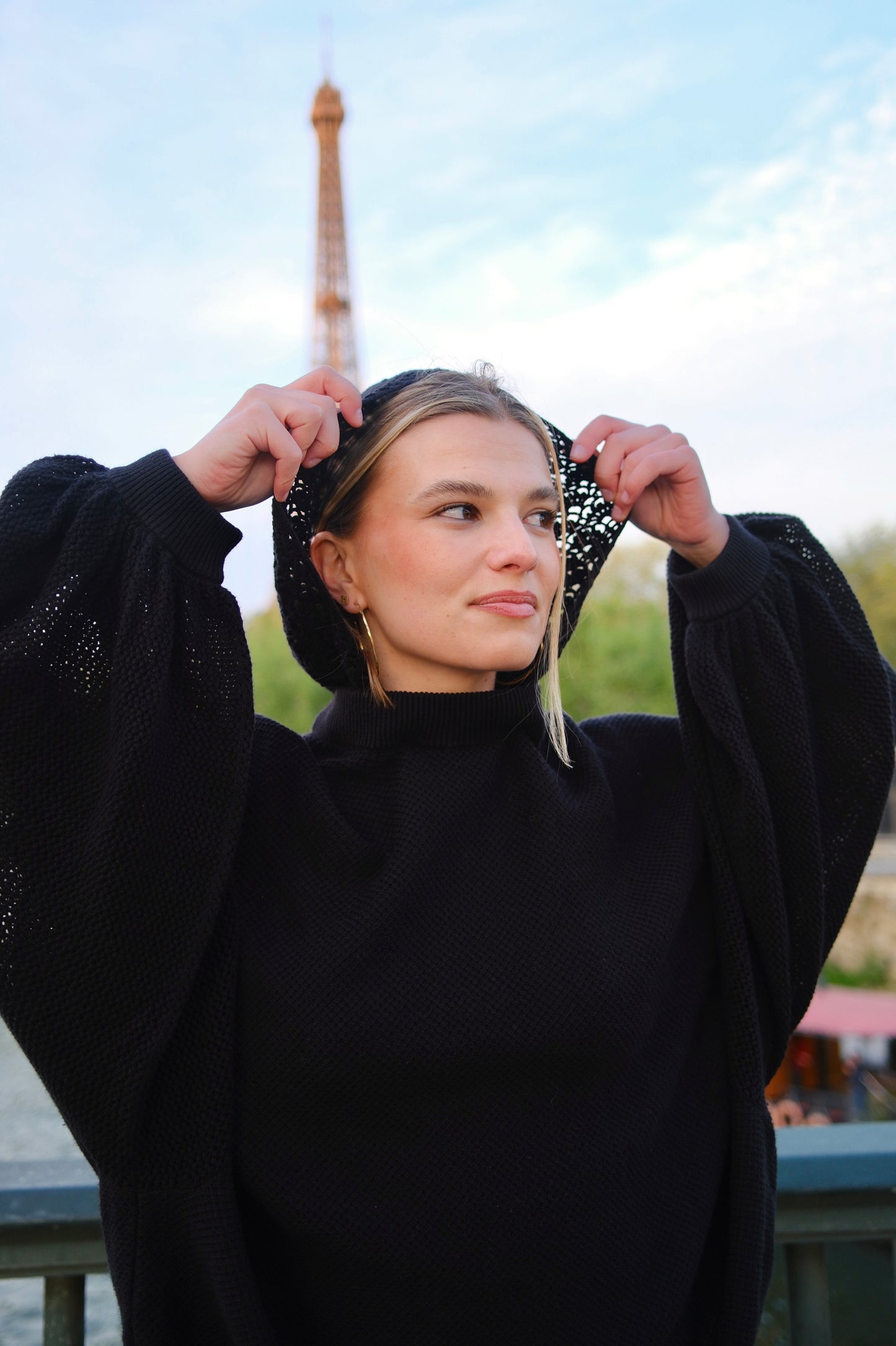 Bonnie Crochet Hood Jumper