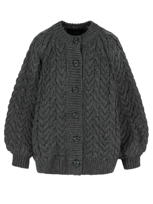 CABLE BUTTONED JACKET