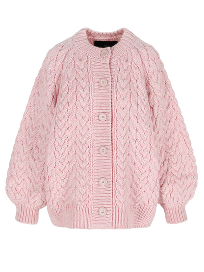 CABLE BUTTONED JACKET