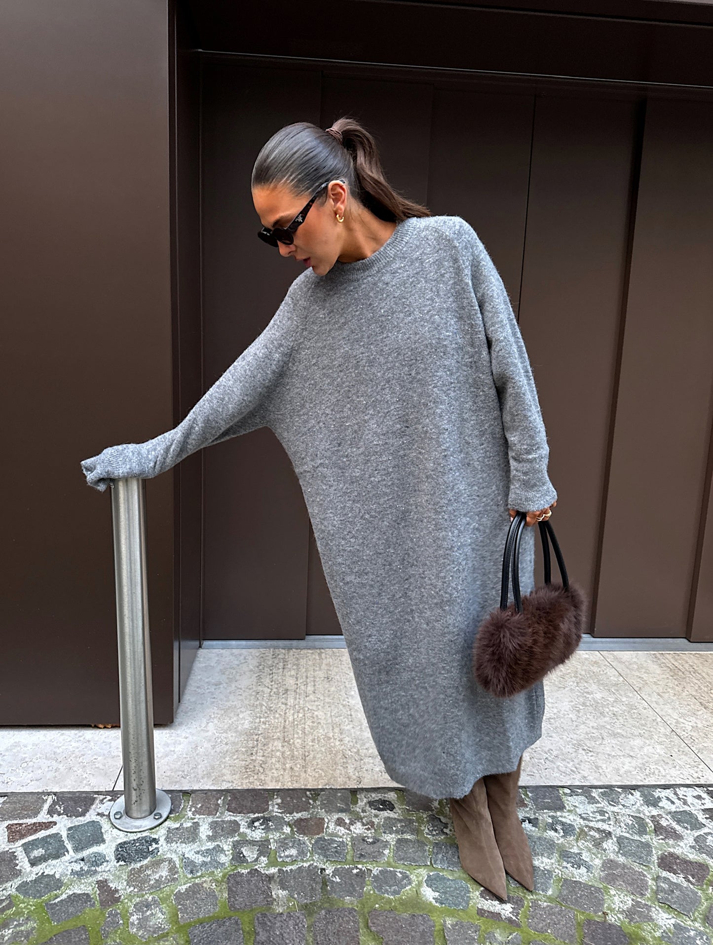 MAYA CREW NECK DRESS