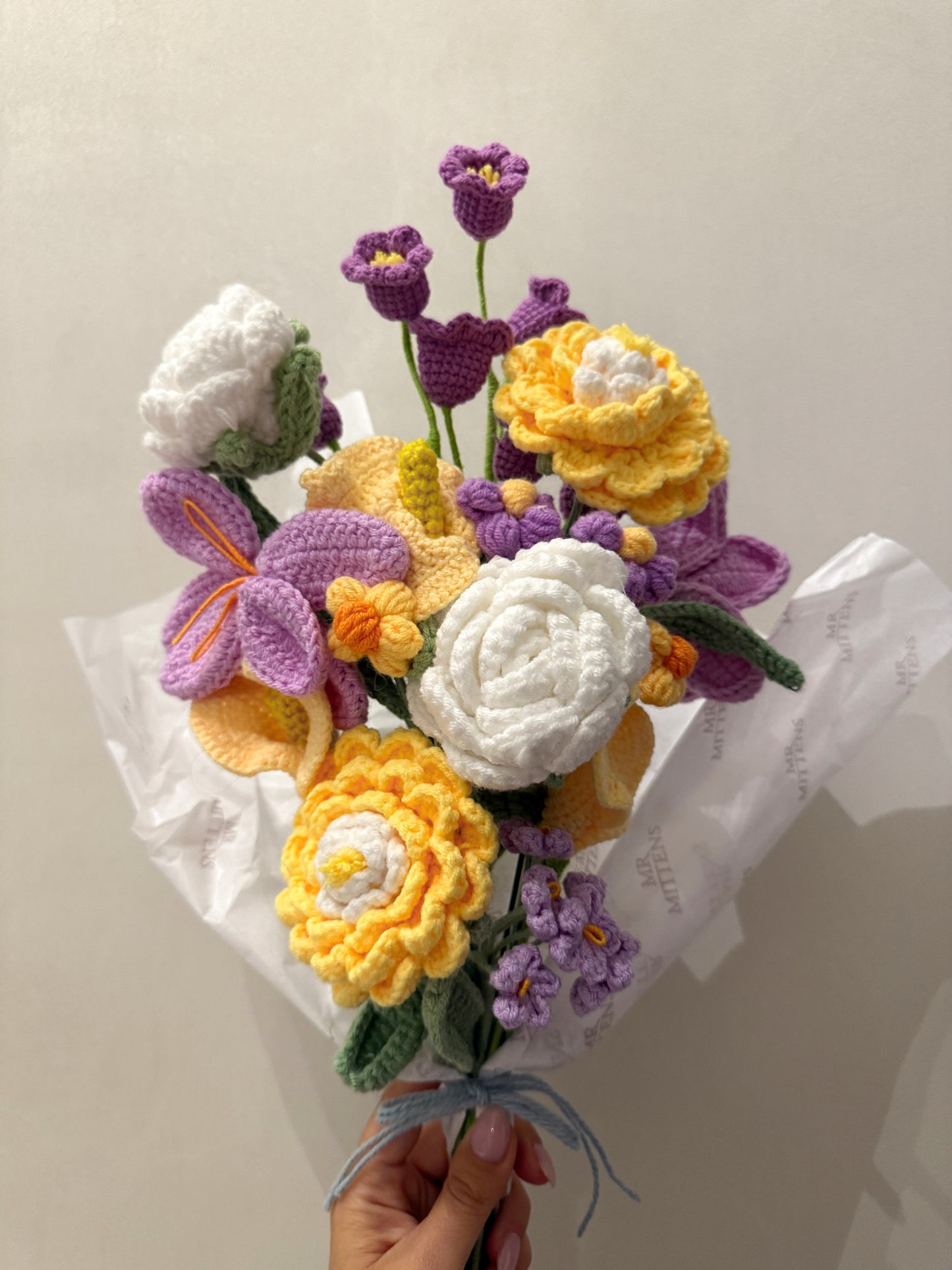 Flowers large purple and yellow option 2