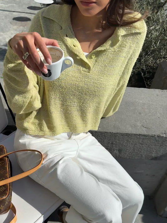 CAMILLA CROPPED POLO SHIRT  - ARCHIVE