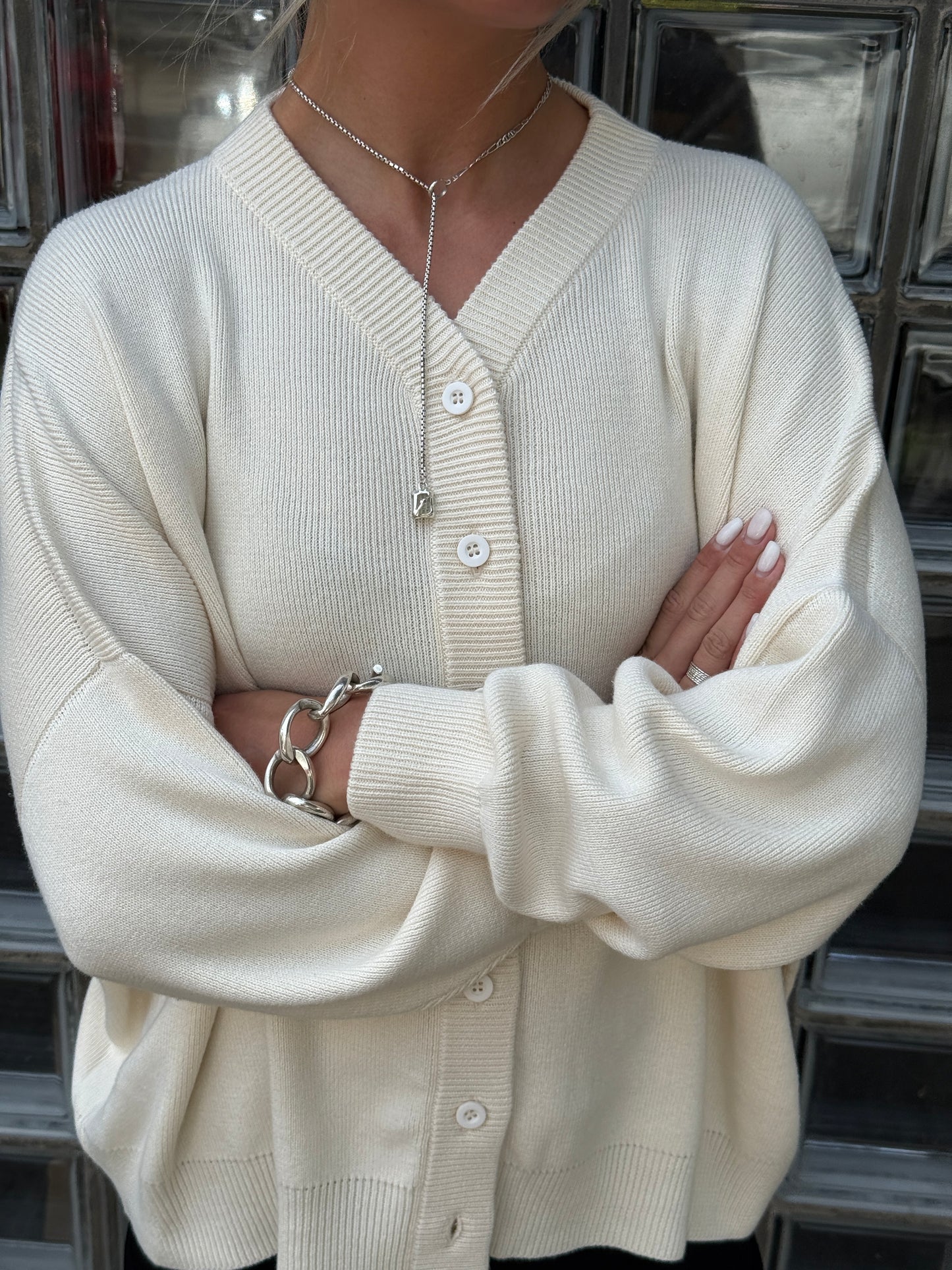 Belen V-Neck Knit Bomber