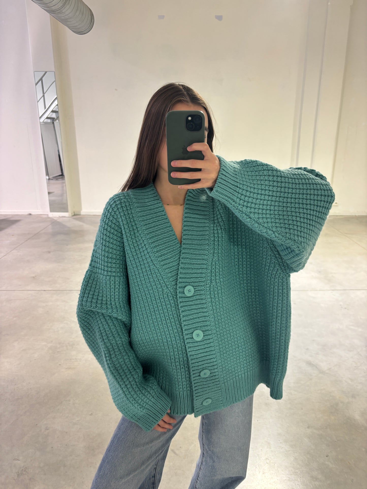 VEENA JUTE CARDIGAN- ARCHIVE