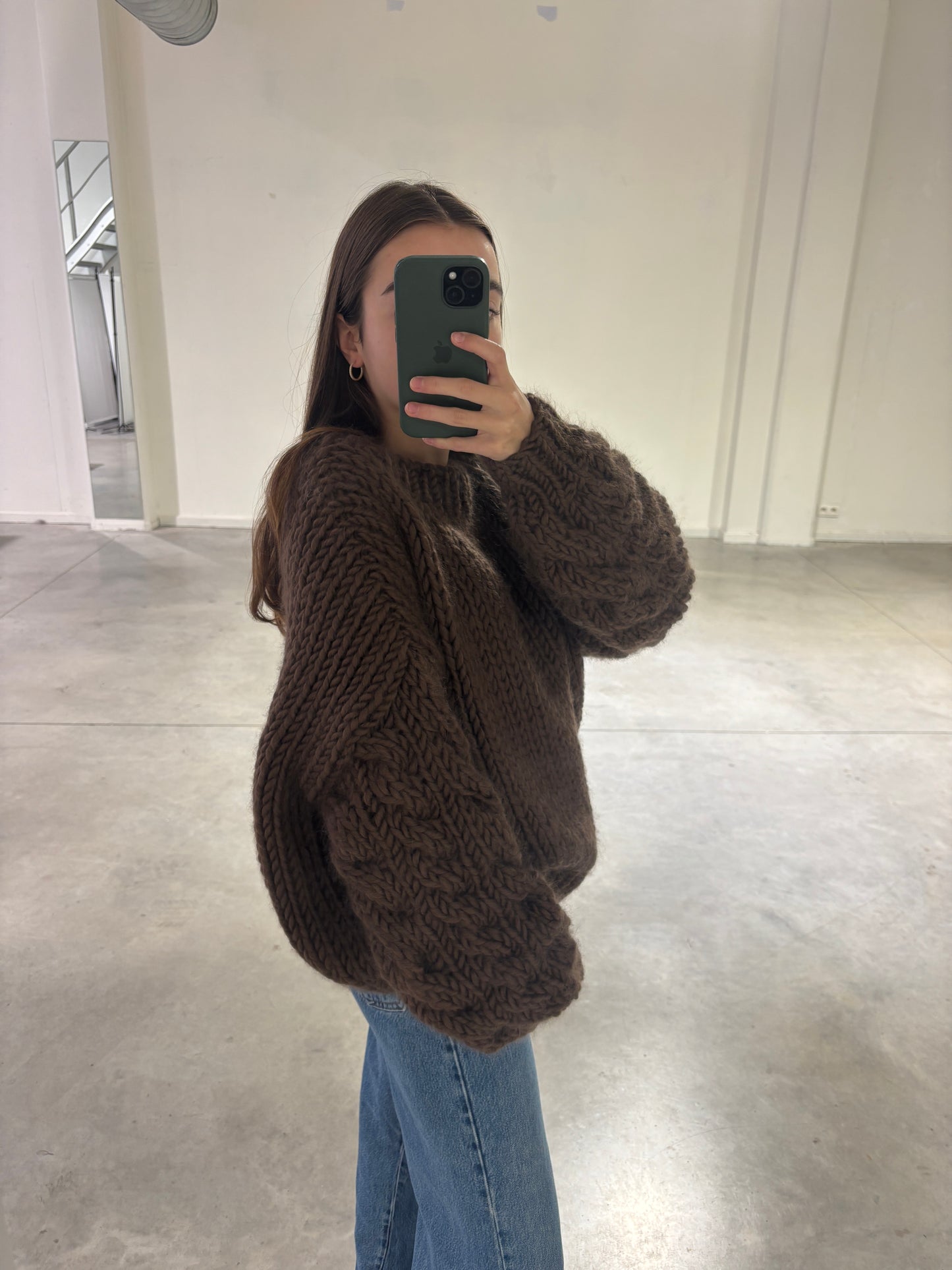 CABLE SLEEVE CREW NECK - ARCHIVE