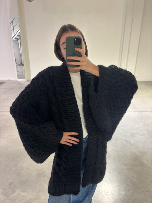 DIAMOND CHUNKY CARDIGAN - ARCHIVE