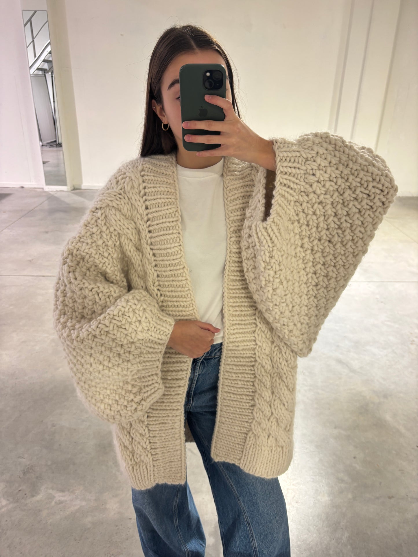 DIAMOND CHUNKY CARDIGAN - ARCHIVE