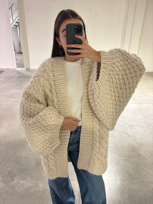 DIAMOND CHUNKY CARDIGAN - ARCHIVE