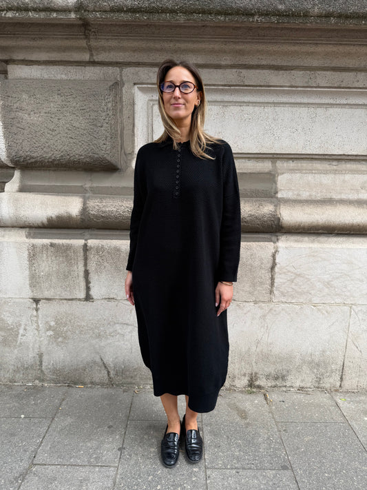 TEXTURED POLO DRESS - ARCHIVE