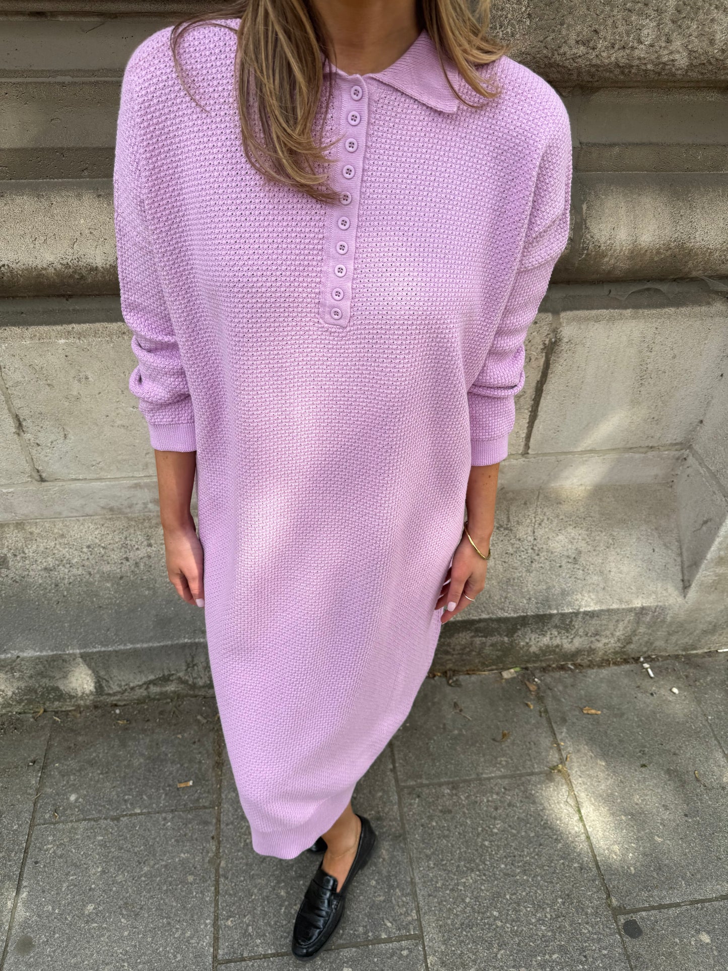TEXTURED POLO DRESS - ARCHIVE