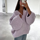 CHUNKY V NECK JUMPER - ARCHIVE