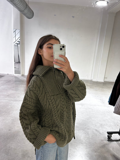 CABLE ZIP UP JUMPER - ARCHIVE