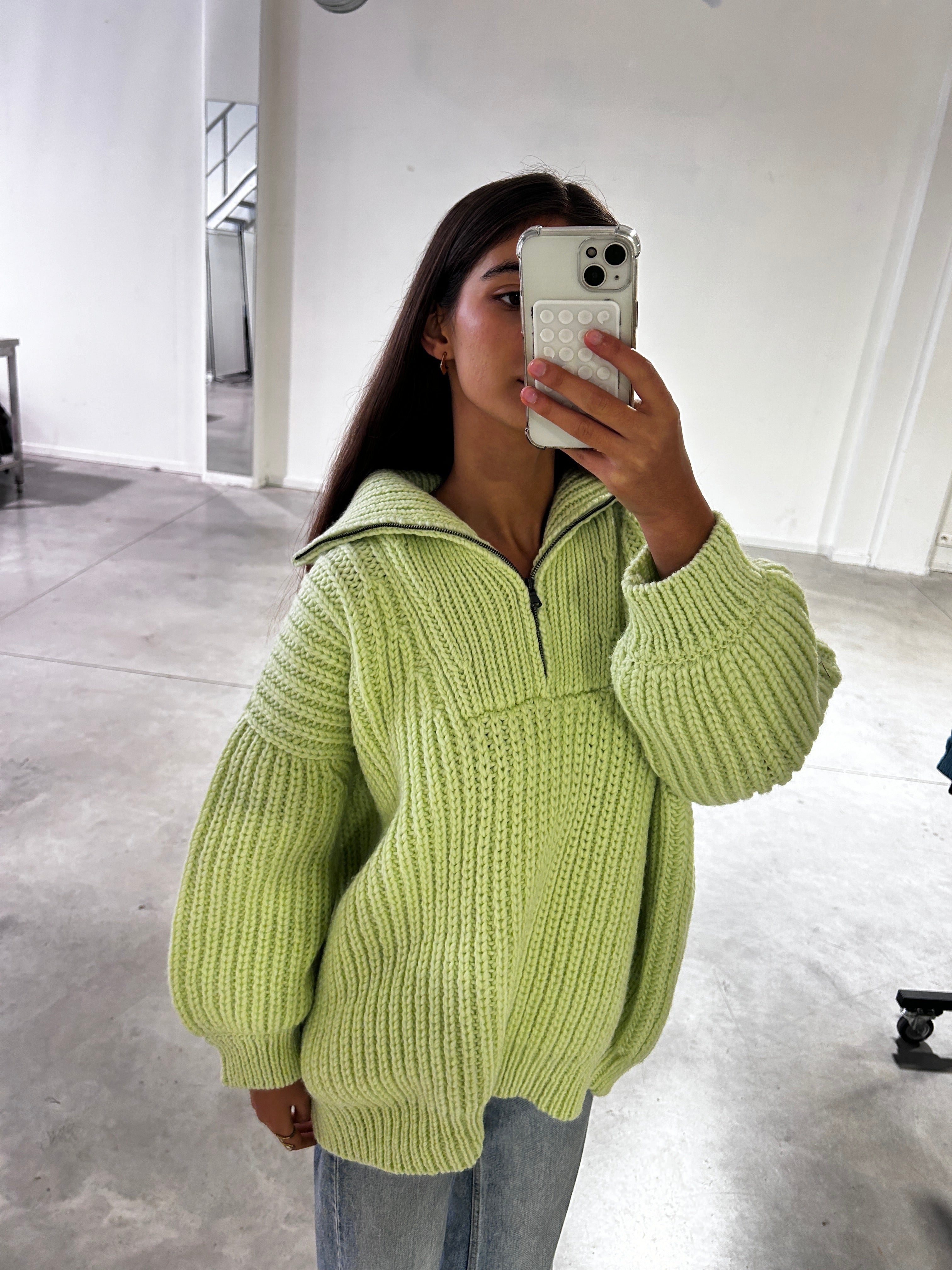 Mr Mittens_Knitwear_CABLE ZIP UP JUMPER - ARCHIVE