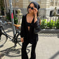 Bea Paneled Lace Knit Shirt