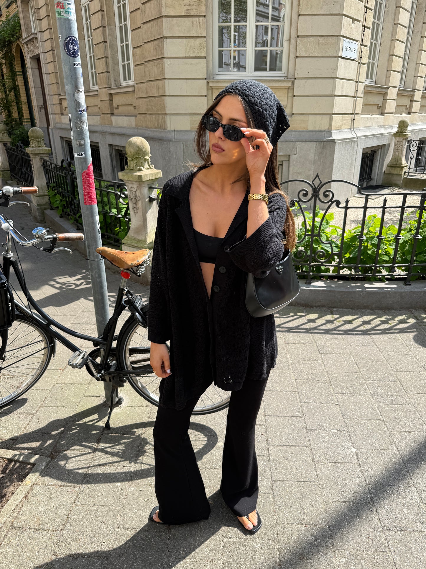 Bea Paneled Lace Knit Shirt