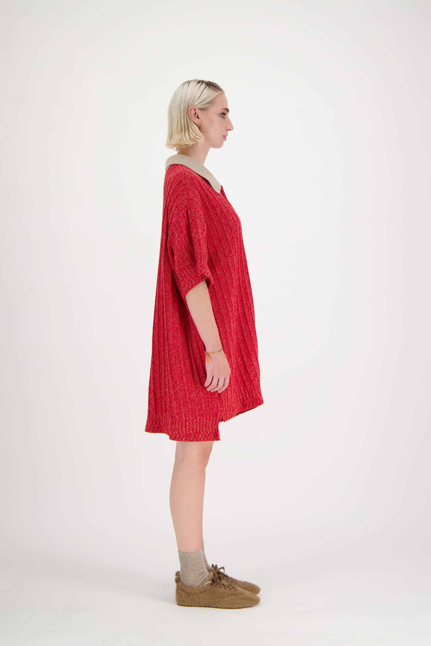 Ivy Ribbed Polo Dress