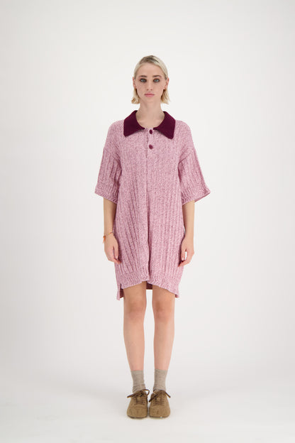 Ivy Ribbed Polo Dress