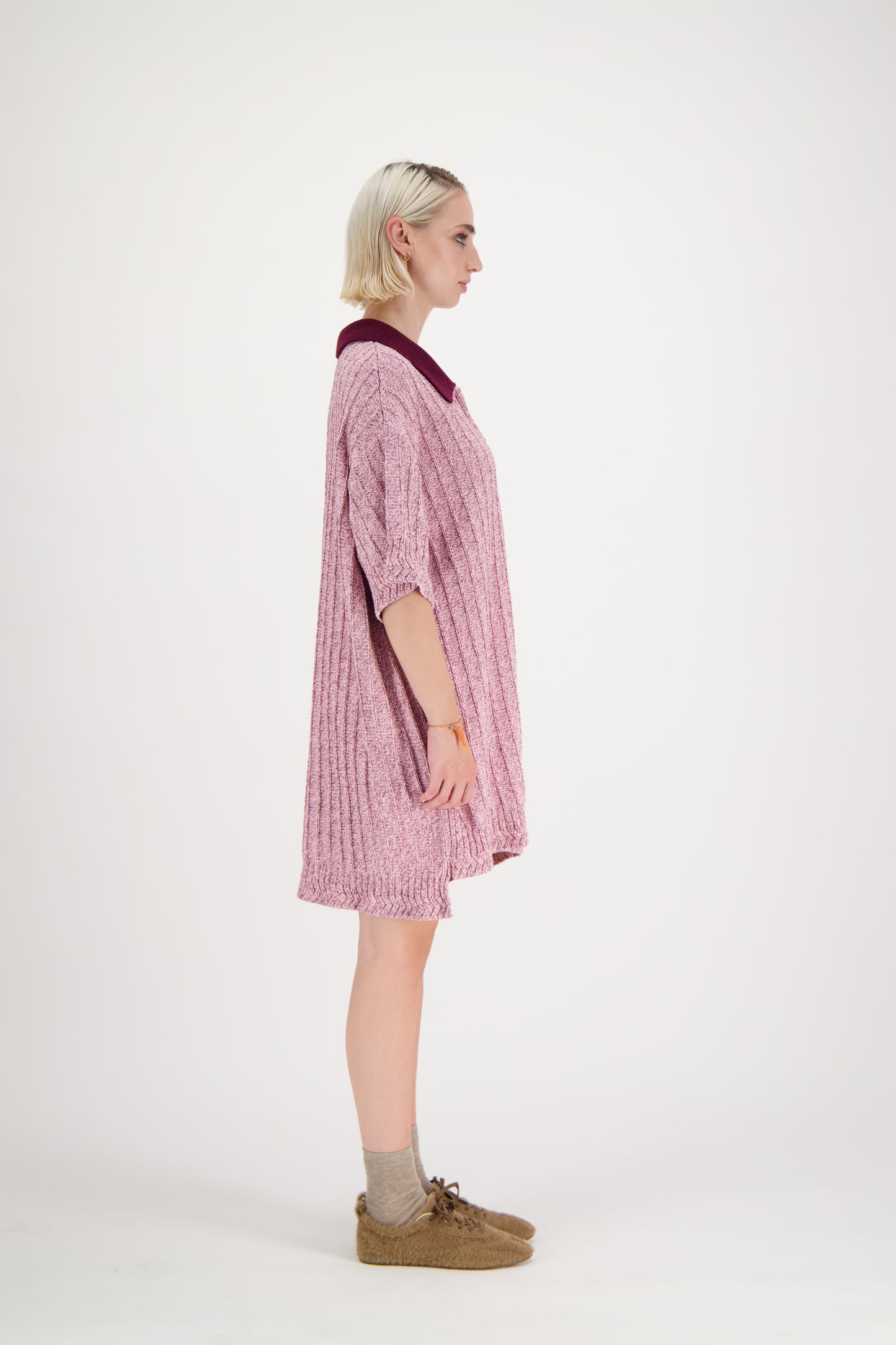 Ivy Ribbed Polo Dress