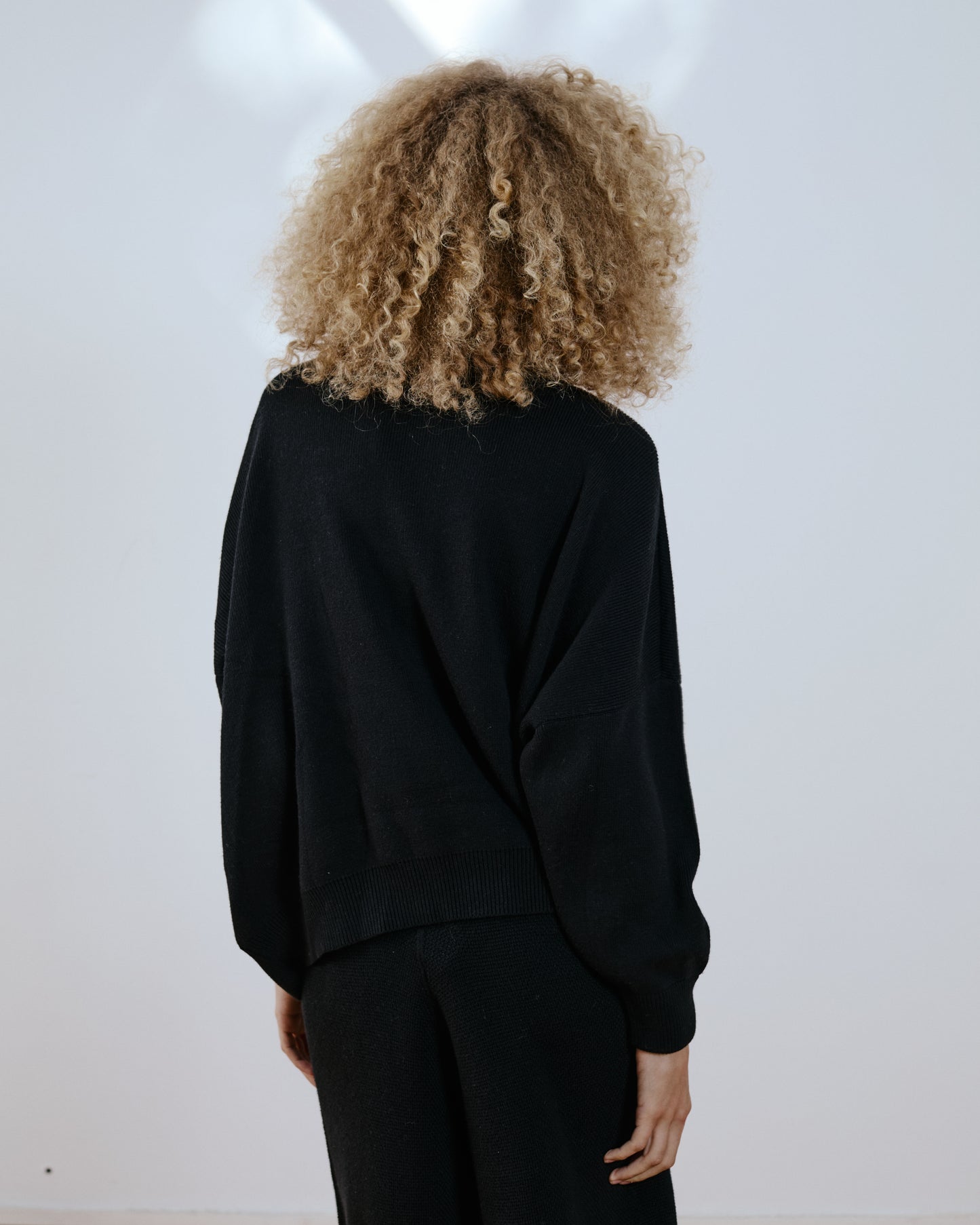 Belen V-Neck Knit Bomber