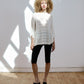 Bella Paneled Lace Knit T-Shirt
