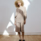 Bella Paneled Lace Knit T-Shirt
