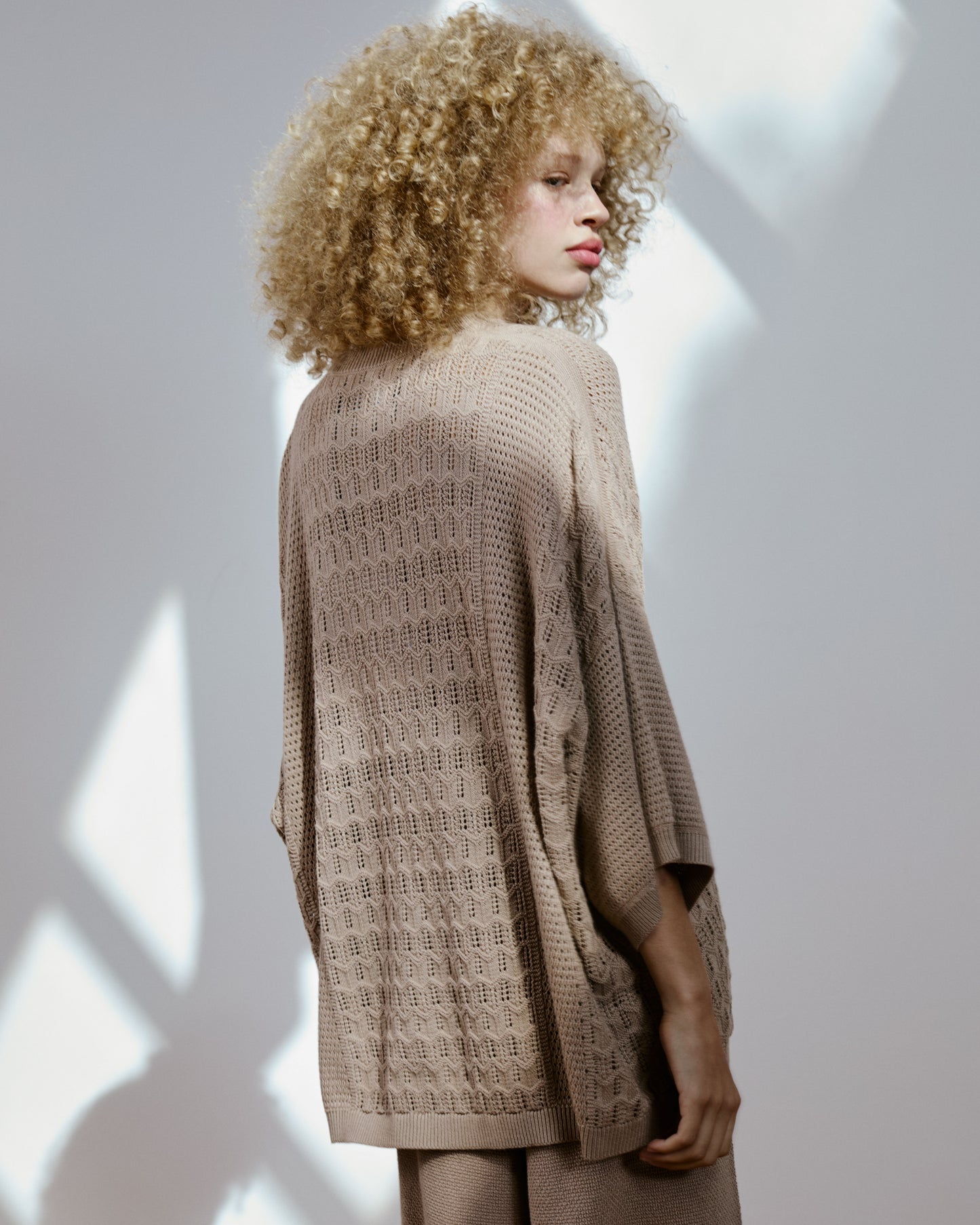 Bella Paneled Lace Knit T-Shirt
