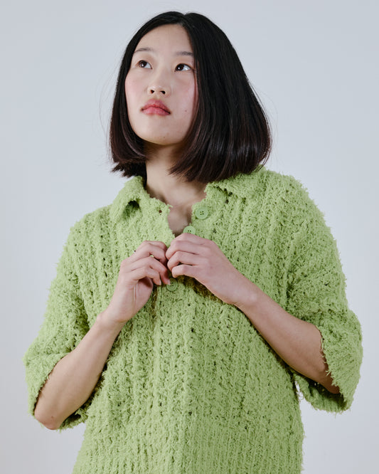 Clara Buttoned Knit Polo