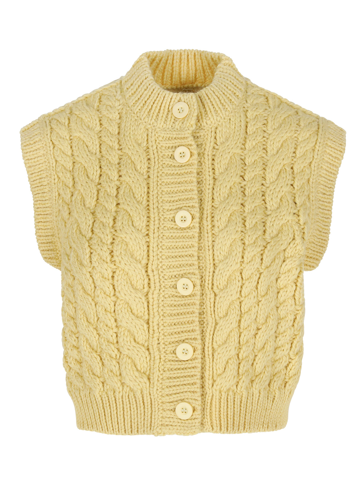 LUMI CABLE BUTTONED VEST