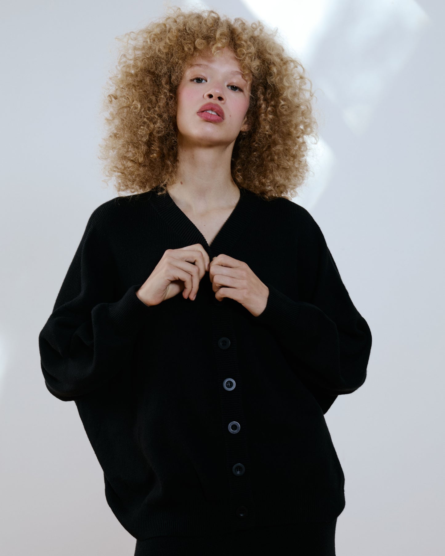 Belen V-Neck Knit Bomber