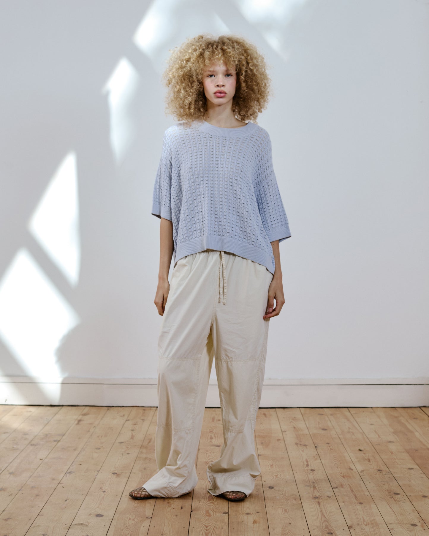 Bess Textured Lace Knit Tshirt