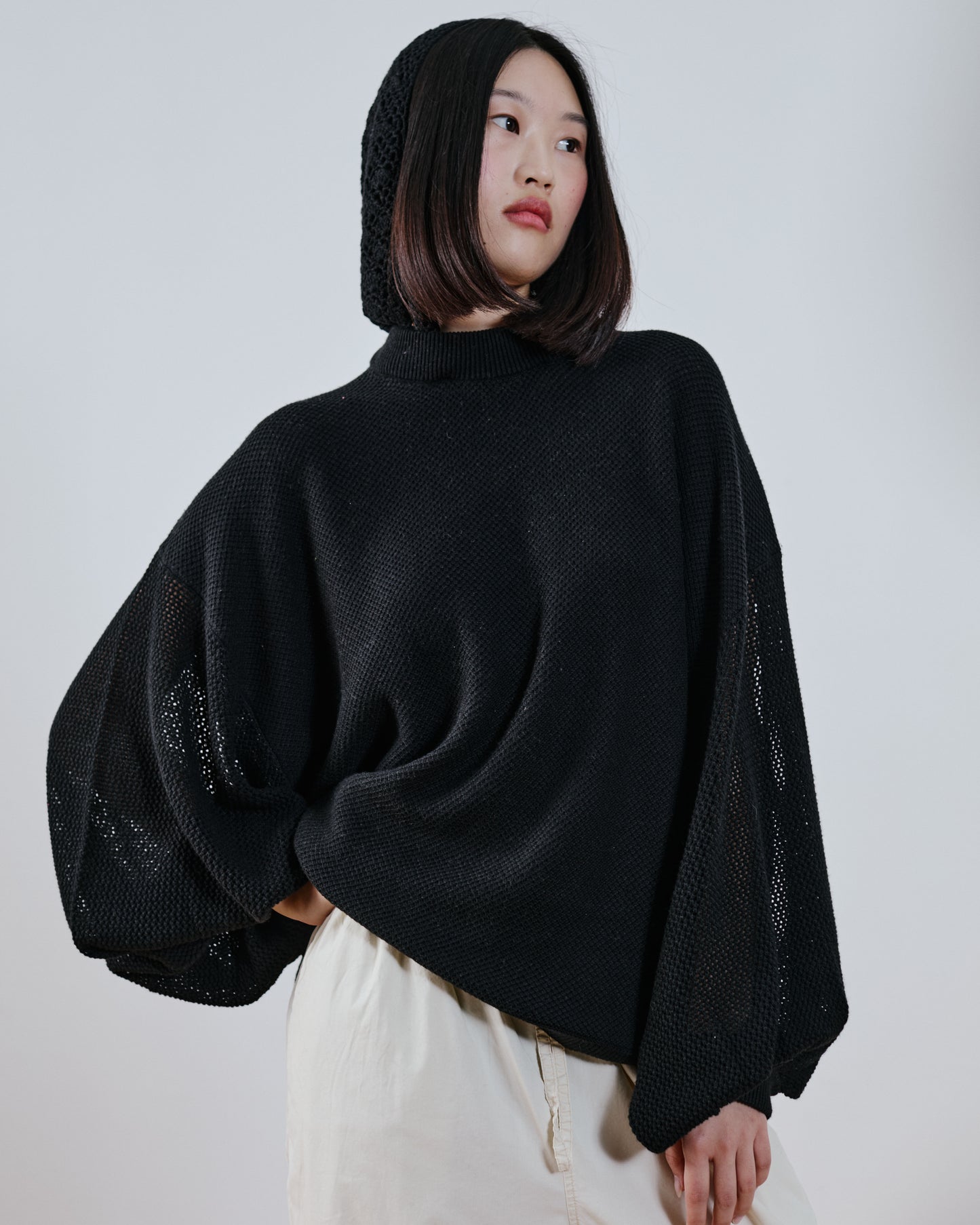 Bonnie Crochet Hood Jumper