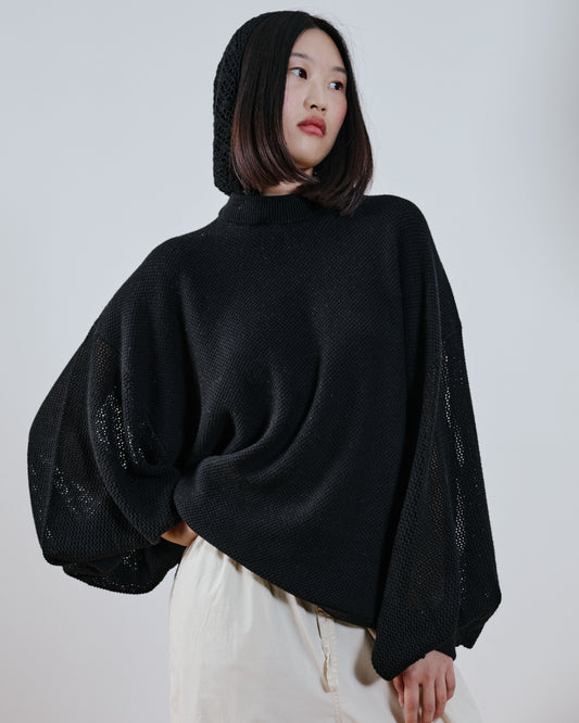 Bonnie Crochet Hood Jumper
